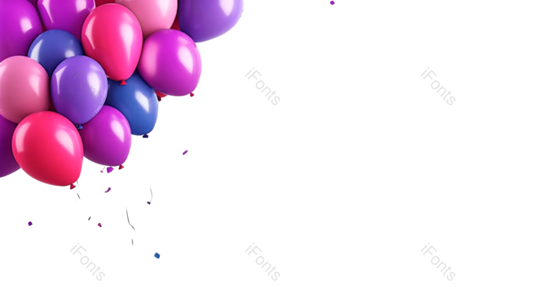 装饰图片,节日元素,气球PNG,派对免抠素材